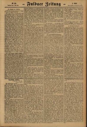 Zweite Ausgabe vom Samstag, den 03. Juli 1915.