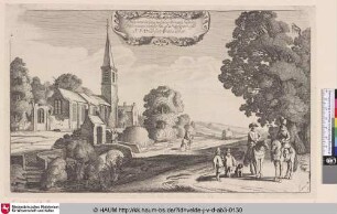 [Landstraße entlang einer Kirche; Country Road along a Church]