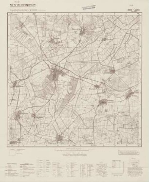 3334 Calbe (a.d. Milde), Topographische Karte 1:25000 (4cm - Karte)