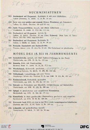 Buchminiaturen (Nr. 583-588)