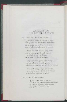 Antisonetos del Río de La Plata