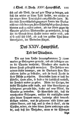 Das XXIV. Hauptstück - Tod des Vitachuco.