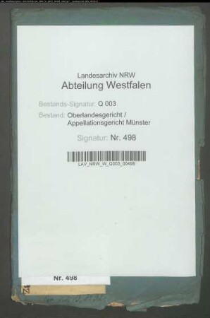 Kötter Johann Lefert Kirchspiel Steinfurt ./. Fürst von Bentheim-Steinfurt wegen Erbpacht