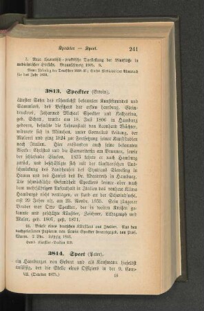 3814. Speer (Peter)
