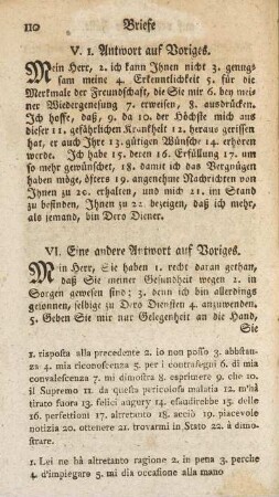VI. Eine andere Antwort auf Voriges