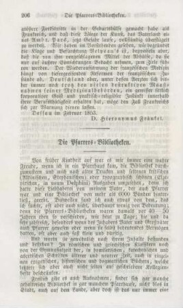 206-208 Die Pfarrers-Bibliotheken
