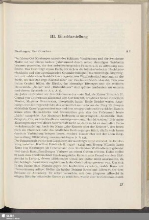 III. Einzeldarstellung