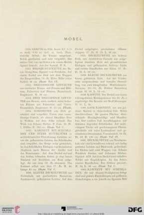 Möbel (Nr. 1050-1104)
