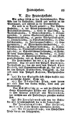 V. Die Friedrichsstadt
