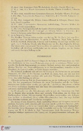 Presseschau