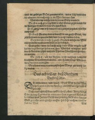 Das achte Cap: deß Vierdten Buchs Eßdrae.
