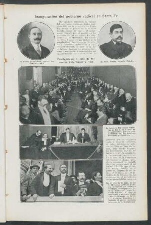 Inauguración del gobierno radical en Santa Fe