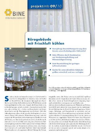 Bürogebäude mit Frischluft kühlen.