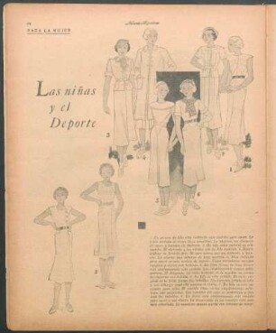 Las niñas y el deporte [Dibujos] : Para la mujer