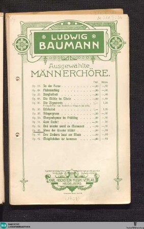 Wenn der Ginster blüht! : op. 65