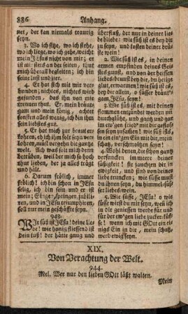 XIX. Von Verachtung der Welt