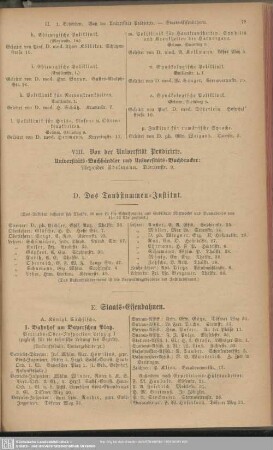 D. Das Taubstummen-Institut