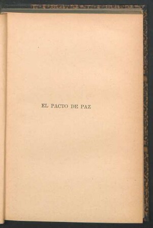 El pacto de paz