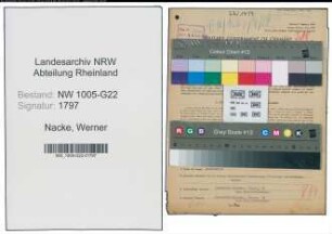 Entnazifizierung Werner Nacke , geb. 27.10.1912 (Bankkaufmann)