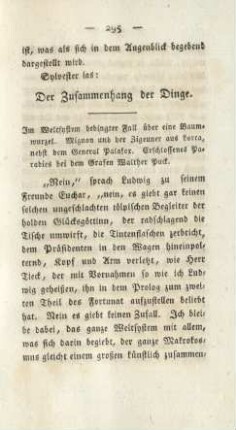 Der Zusammenhang der Dinge