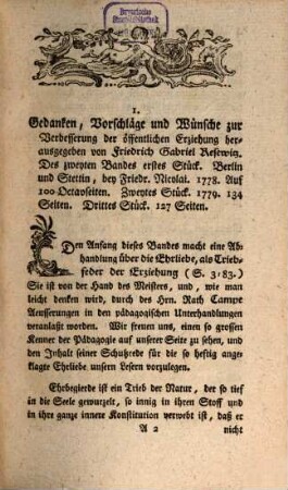 Allgemeine Bibliothek für das Schul- und Erziehungswesen in Teutschland. 9. 1781