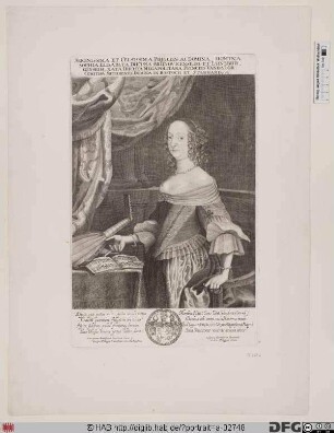 Bildnis Sophie Elisabeth, Herzogin zu Braunschweig-Lüneburg-Wolfenbüttel, geb. Prinzessin von Mecklenburg-Güstrow