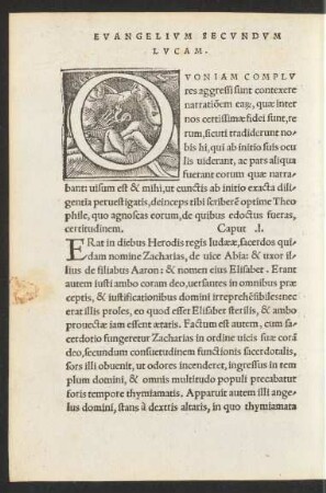 Evangelium Secundum Lucam.
