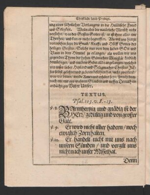 Textus. Psal. 103. v. 8.-13.