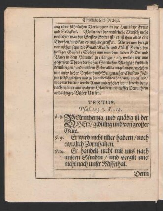 Textus. Psal. 103. v. 8.-13.