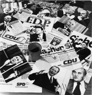 Bundestagswahl 1972. Welcher Kandidat gewinnt die Wahl ? Mit würfeln geht´s nicht.