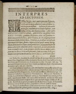 Interpres Ad Lectorem.
