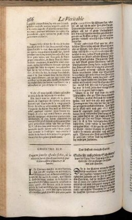 Chapitre XLV. = Das fünff und viertzigste Capitel. - Chapitre LVIII. = Das acht und fünfftzigste Capitel.