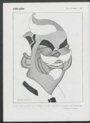 Caricatura [do Washington Luís] de Guevara