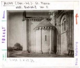 Aulnay, St. Pierre: Südliches Querschiff, Apsis