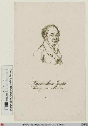 Bildnis Maximilian IV. (I.) Joseph, Kurfürst/1806 König von Bayern (reg. 1799-1825)