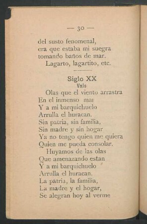 Siglo XX : Vals