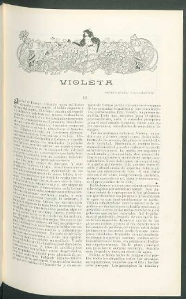 Violeta - III : Novela corta - (Fragmentos)