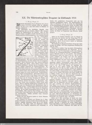 XX. Die Württembergischen Dragoner im Endkampfe 1918