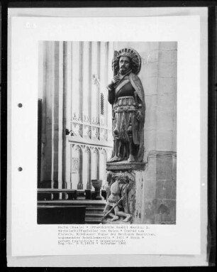 Figur des Heiligen Mauritius, sogenannter Schellenmoritz
