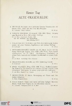 Alte Ölgemälde (Nr. 1-8)