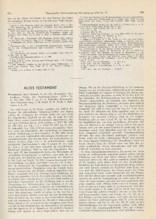 905-907 [Rezension] Westermann, Claus, Genesis, 4.-10. Lfg