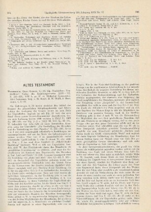 905-907 [Rezension] Westermann, Claus, Genesis, 4.-10. Lfg