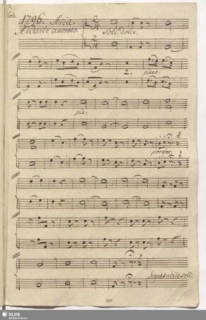 1796. Aria: Più bianca di giglio / Martín y Soler, V.