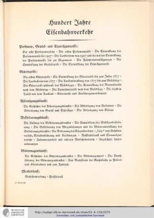 Hundert Jahre Eisenbahnverkehr