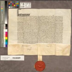 Herzog Ludwig von Orleans bestätigt die inserierte Urkunde Herzog Rainalds vom gleichen Tage, worin dieser Lehnsmann des Herzogs von Orleans mit dem Amt Randeratth wird.