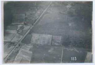 Foto des Geländes bei Hoge östlich von Ypern (Luftbild)