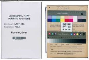 Entnazifizierung Ernst Remmel , geb. 19.10.1902 (Landwirt)