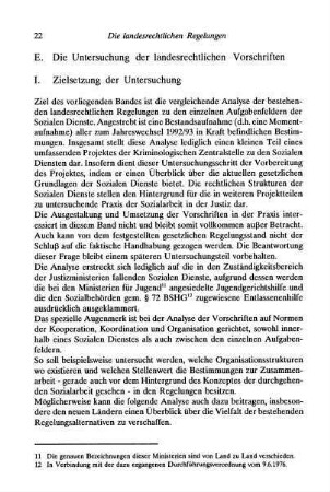 22-24, E. Die Untersuchung der landesrechtlichen Vorschriften