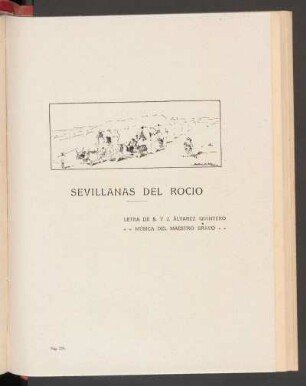 Sevillanas del Rocío - [Notas musicales] : Letra de S. y J. Álvarez Quintero. Música del maestro Bravo