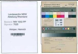 Entnazifizierung Heinrich Hintzen , geb. 31.03.1906 (Arbeiter)